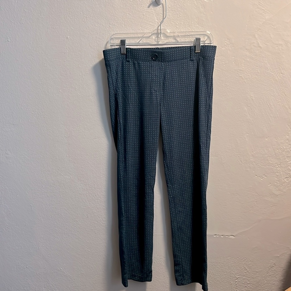 Betabrand petite patterned office pants